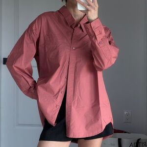 Wilfred Free Button-Up Shirt – Mauve, Size M